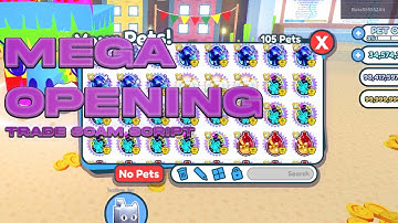 MEGA Eggs opening PSX [🎉PIÑATA] Trade Scam
