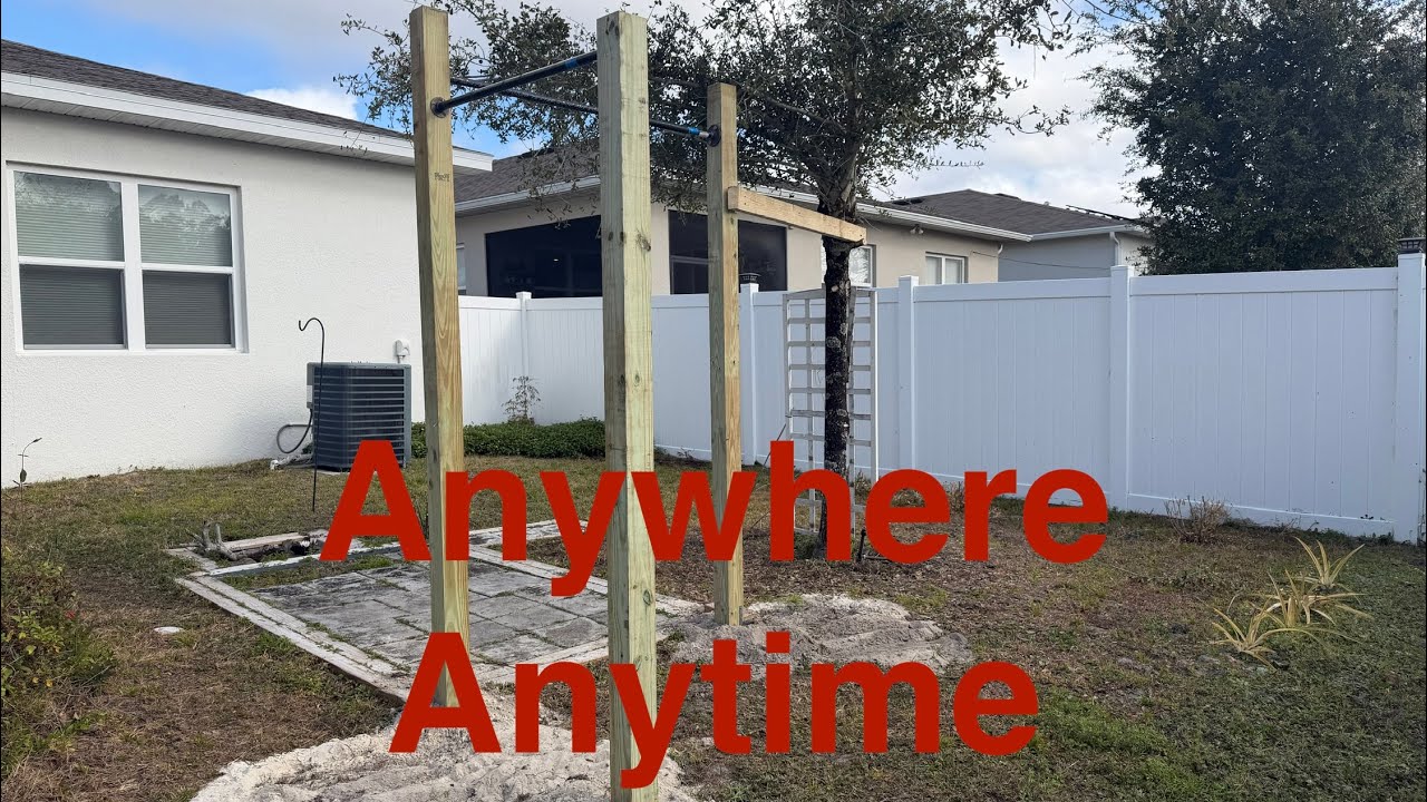 Outside workout pull up station part 2 of 2 