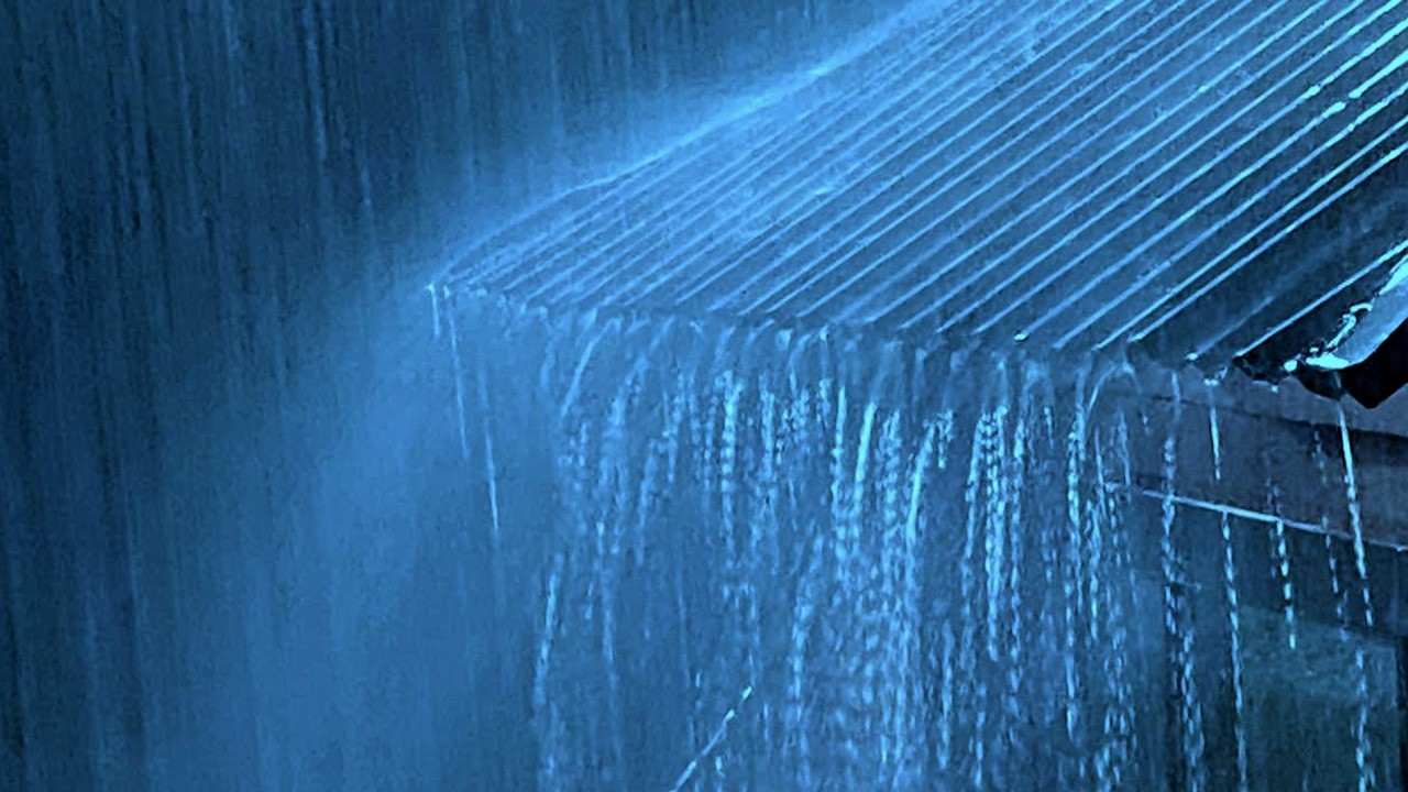 🔴 Heavy Rain on a Tin Roof for Sleeping 24/7, Sleep Instantly with Rain Sounds & Thunder at Night