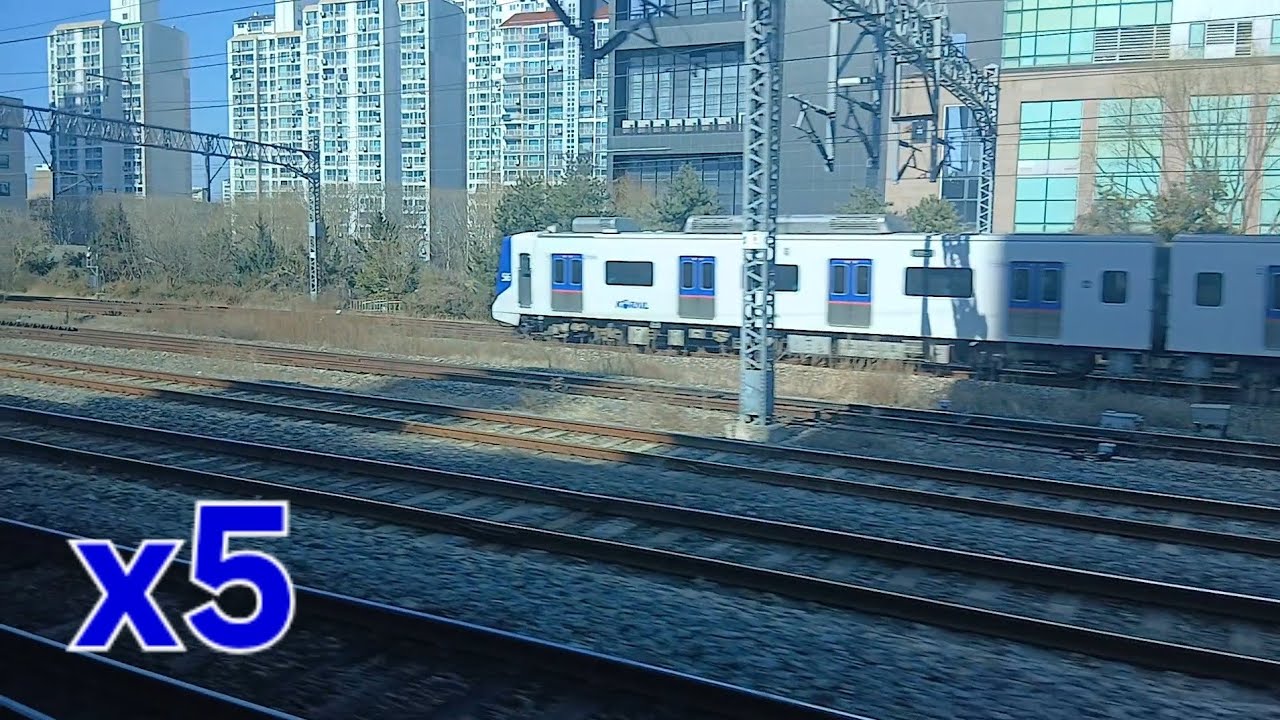수도권 전철 1호선 경인선 특급 용산-동인천 5배속 주행영상