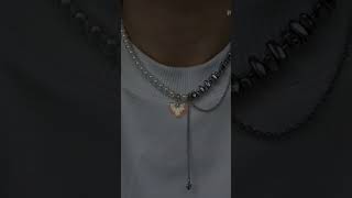 New Irregular Vintage Tassels Zircon Heart Pendant Necklace – Romantic &amp; Trendy Jewelry for Women