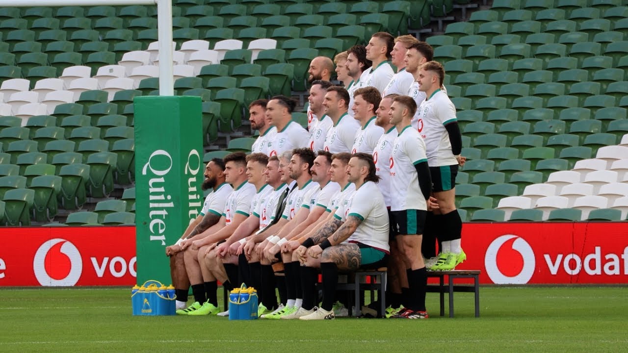 Ireland train at Aviva Stadium ahead of Ireland v South Africa 
