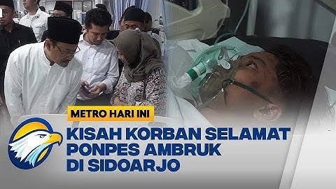 Haical, Korban Selamat Tragedi Ponpes Al Khoziny - [Metro Hari Ini]