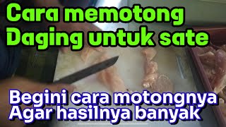 Alon Alon ya kak.. Ojo grusa grusu | Ide jualan sate ayam | Cara memotong daging ayam