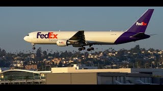 FedEx Express Boeing 767-300ER Landing at San Diego