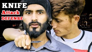 HOW TO DEFEND YOURSELF BY KNIFE ATTACKS | Raja Tayyab | Self Defence | Martial Arts Attacks