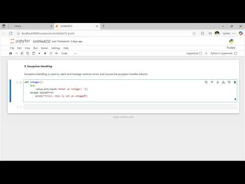 9. Python Syntax (Exception Handling) Hausa Version
