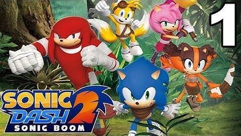 Sonic Dash 2: Sonic Boom - Gameplay Walkthrough Part 1 - Level 1-2 (iOS, Android)