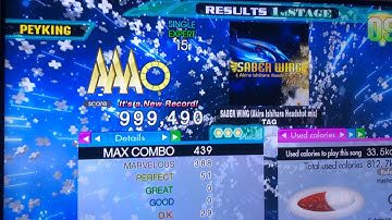 (DDR A20+) 15 PFC#106 SABER WING (Akira Ishihara Headshot mix) ESP-15 999,490!!!