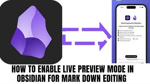 How to Enable Live Preview Mode in Obsidian For Markdown editing