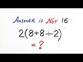 Maybe 1 in 5 people can solve This Math problem! 80% fails to solve!