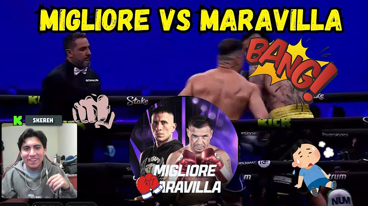 MIGLIORE vs MARAVILLA | PARENSE DE MANOS 2 | REACCION