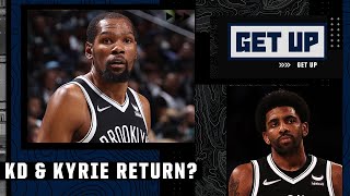 Nick Friedell says it would SHOCK him if Kevin Durant \& Kyrie Irving both return | Get Up