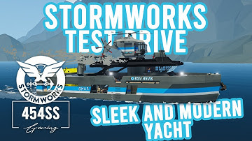 Stormworks: Sleek and Modern Yacht with HELI and MINISUB