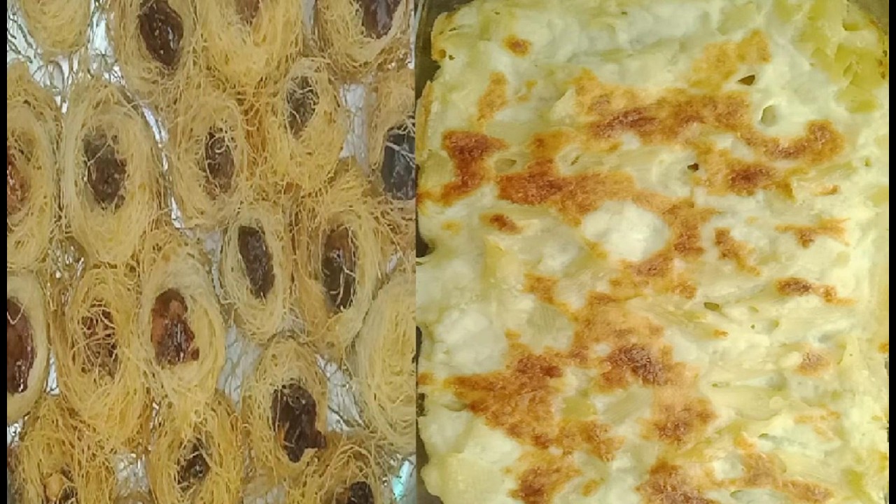 المكرونه البشاميل المتماسكه جدا بأقل تكلفة والذ طعم 💪🏼 واحلى كنافة بالتمر/الشيف محمد الدخميسي