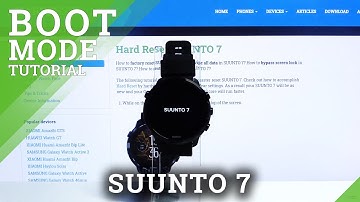Bootloader in SUUNTO 7 – How to Open & Use Bootloader