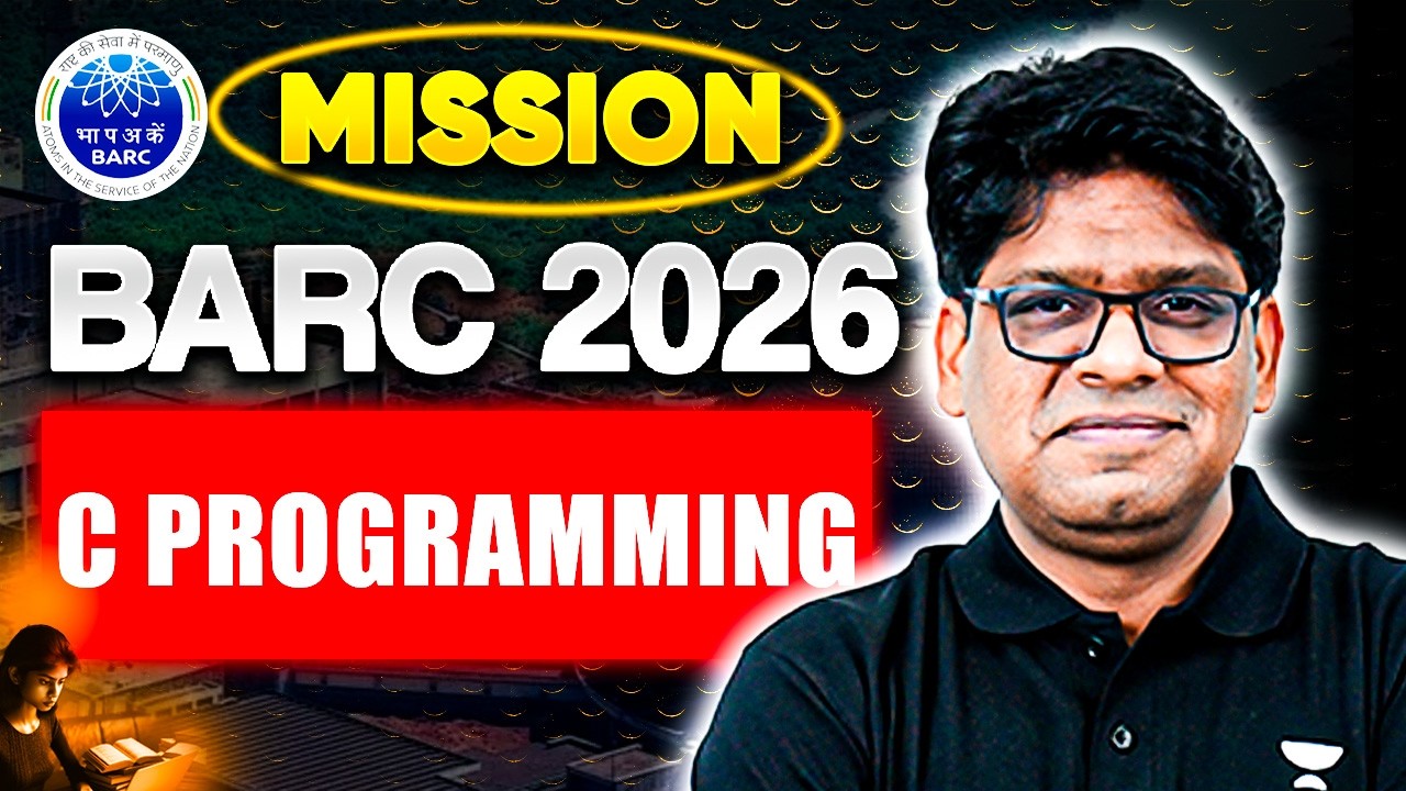 BARC 2026 C Programming Part 02 | Mission BARC by Pankaj Sharma Sir