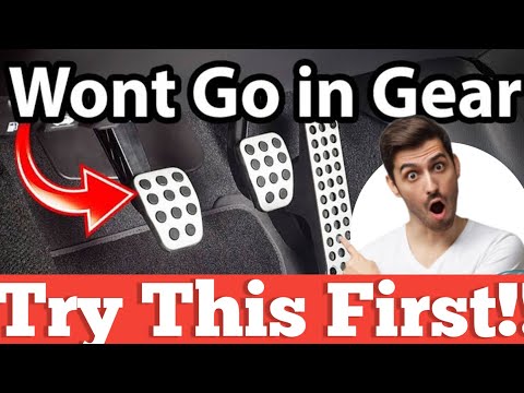 Car won't go into gear manual transmission - Car won't go into gear when running manual