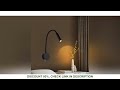 Led Bedside Wall Light Rotatable Flexible Spotlight Living Room Study Reading Lamp Hose Surface Moun