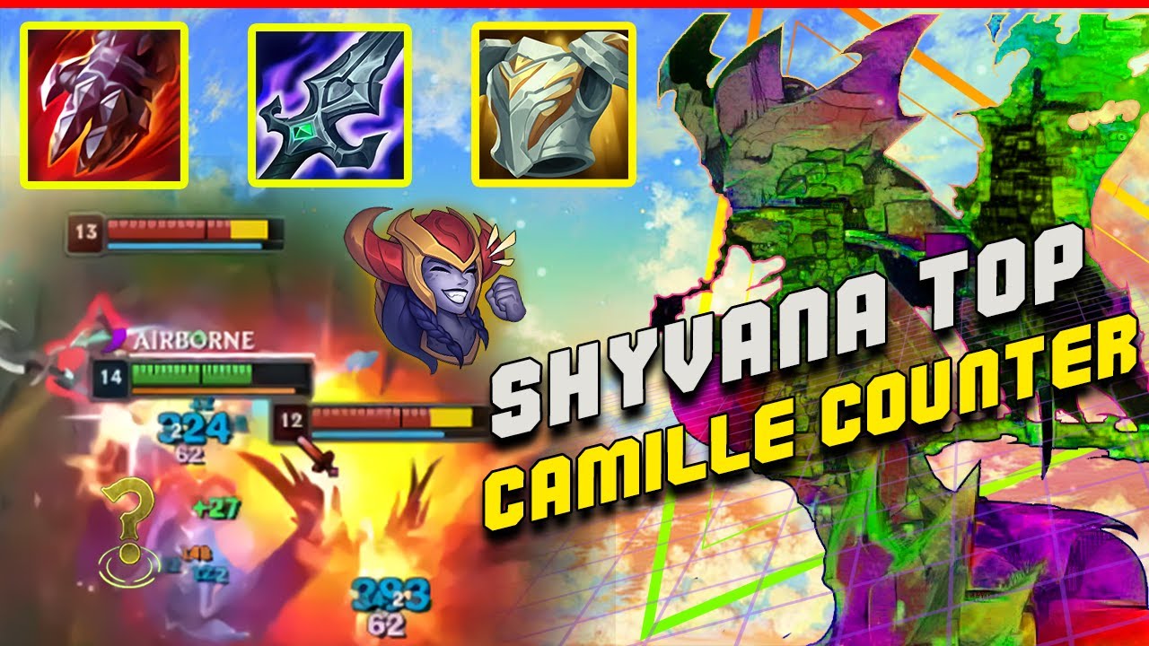 HYBRID BUILD IS OP - Shyvana Top s13 vs Camille