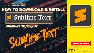 How to install Sublime Text 4 on Windows 10 [ 2022 Update ] Free Text Editor screenshot 2