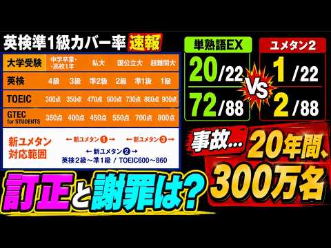 【人災 20年目】〈発表〉英検準1級 カバー率