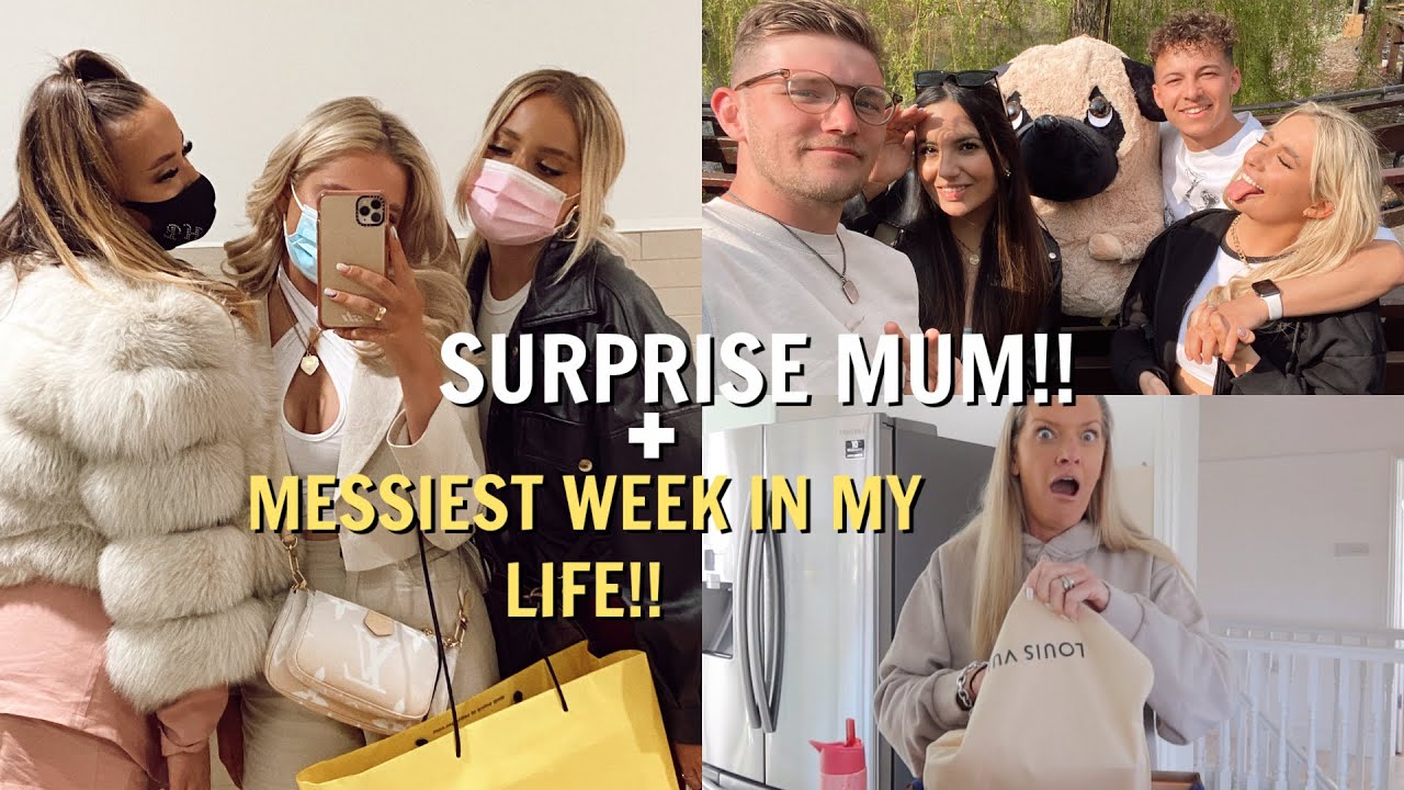 WEEK in my life! The messiest one yet!! 😭 surprise mum, Thorpe park & London shopping!