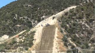 DWT rider Clay Forenpohar hucking the Glen Helen Triple, Yamaha Quad X ,7/10/2011