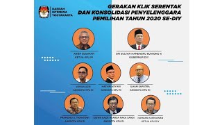 Gerakan Klik Serentak dan Konsolidasi Penyelenggara Pemilihan Tahun 2020 Se-DIY