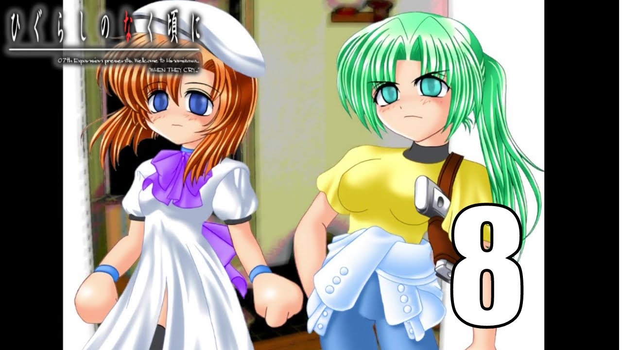 Higurashi When They Cry Vn Ch 1 Part 8 Original Sprites Youtube 
