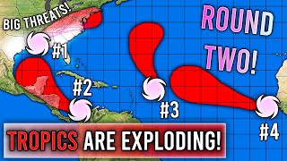 The Tropics Are Exploding Again Multiple Big Threats, Ida still bringing impacts