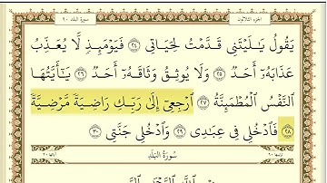 سورة الفجر مكررة 30 مرة ماهر المعيقلي