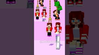 JJ Is The Tallest 🤔😁 - MAIZEN Minecraft Animation #shorts