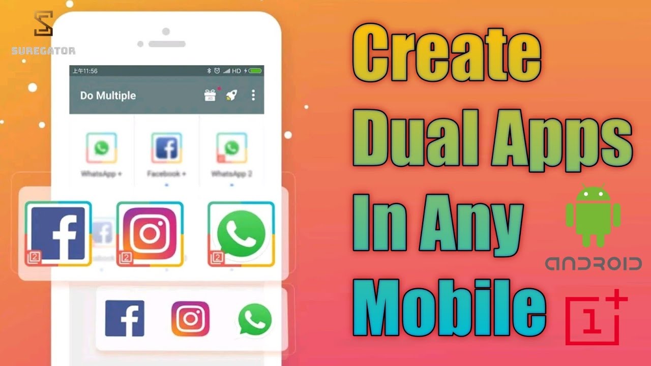 How to Create DUAL Apps On Android | Use Multiple Account On Any Phone ...