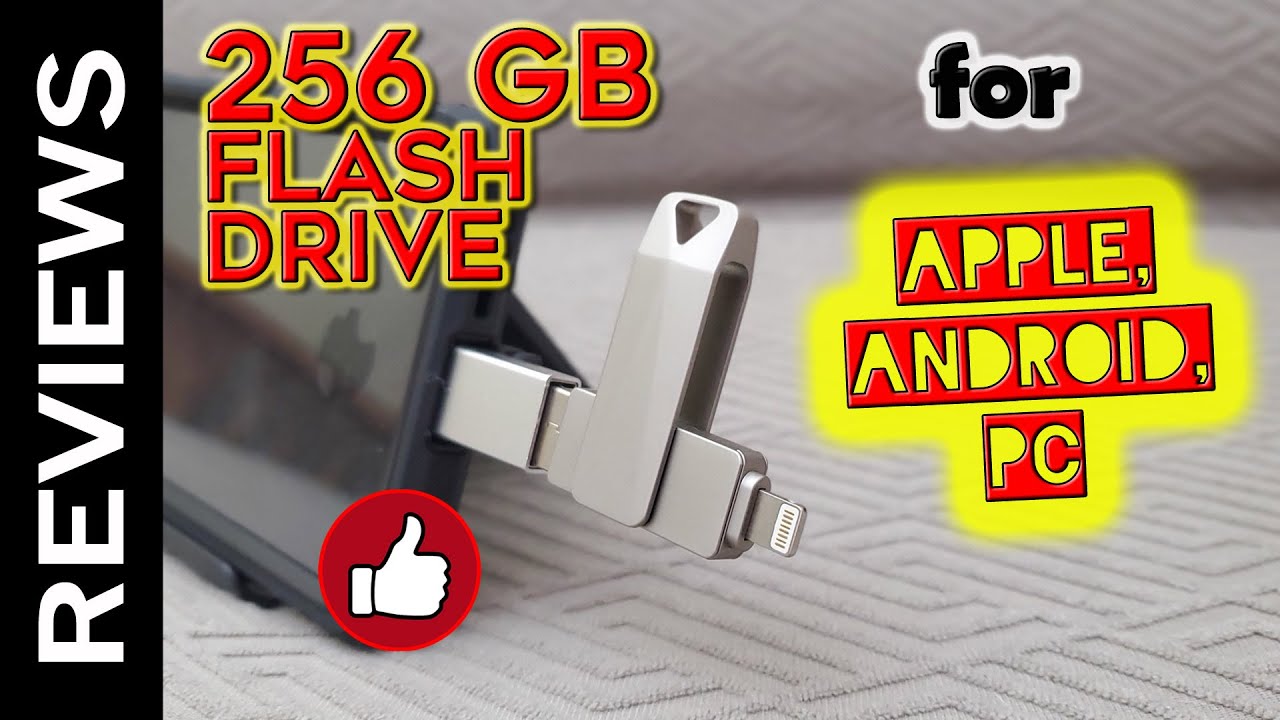 EOZNOE 128 GB USB-stick voor iPhone/iPad/Android mobiele telefoon/laptop/pc, USB-flashdrive, geheugenstick, externe opslag, meer foto's en video's zonder app
