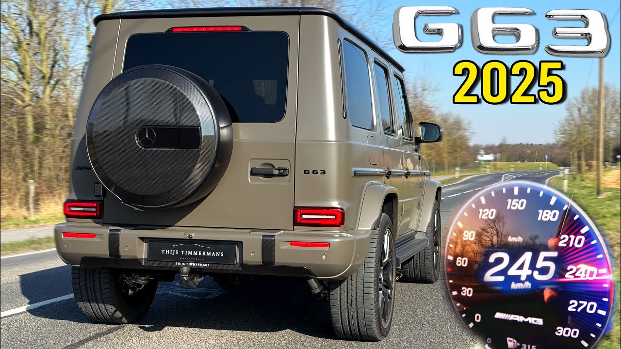 その他 Mercedes-Benz G63 2025 Mercedes AMG G63 | 0-100 100-200 SOUND POV & TOP SPEED