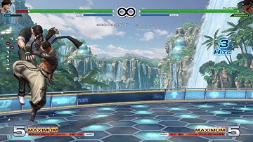 KoF XIV Bandeiras safe jump setup