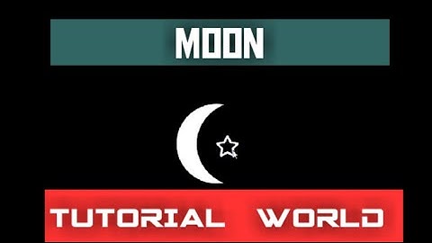 Moon with Star | Html and css