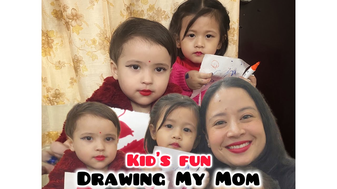 Let’s draw mama‘s face | Kiana’s dairy | Kiana Tamang ￼