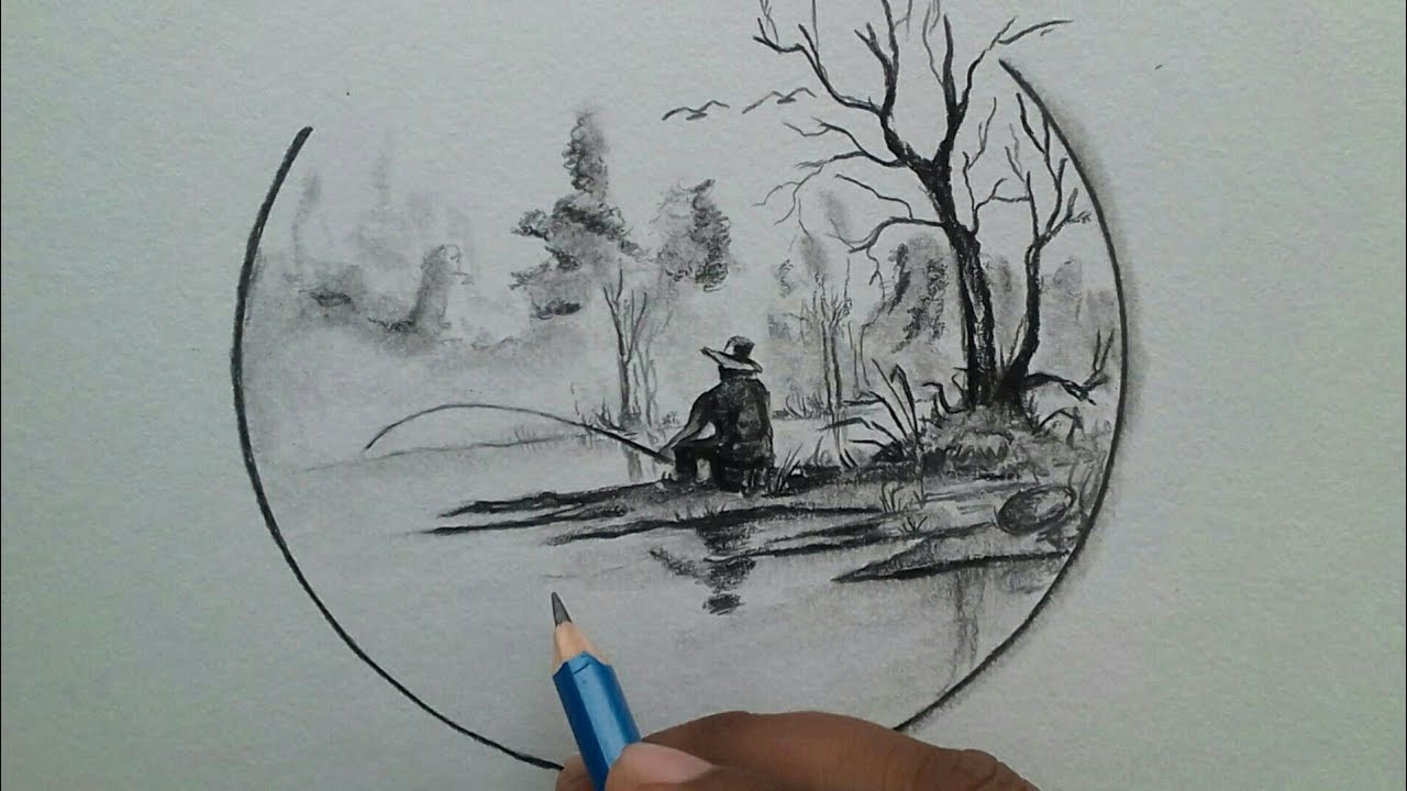 Pencil Drawing A Beautiful Picture Step By Step - YouTube-saigonsouth.com.vn