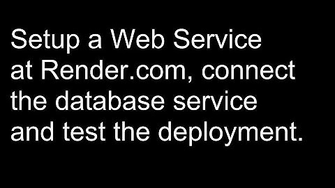 Render Web Service Setup