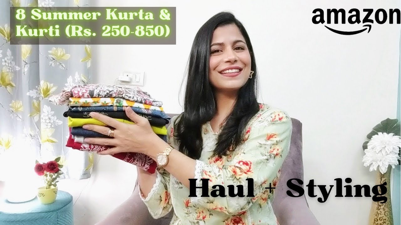 Amazon Summer Kurti Haul (₹250-850) l Kurti & Jeans Looks l Dream Simple