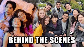 Netflix’s XO KITTY Behind the Scenes. Kitty and Minho are adorable🥰 . #TeamDae or #TeamMinho?