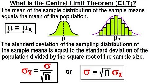 Statistics: Ch 7 Sample Variability (6 of 14) What is the Central Limit Theorem (CLT)?