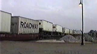 1997 Aug 12 BNSF Intermodal Amtrak and Metra Joliet IL