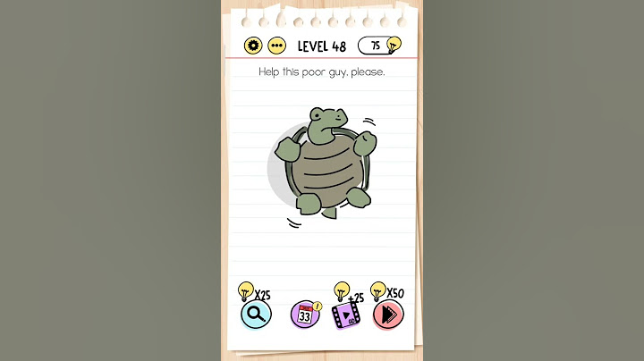 Help this poor guy, please Brain Test Level 48 (Shake your phone in order to complete the level)
