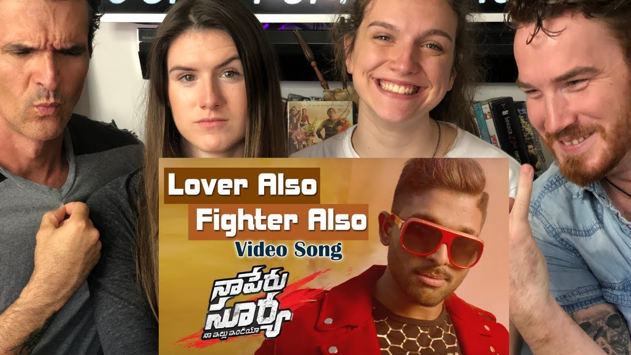 Lover Also Fighter Also REACTION   Allu Arjun