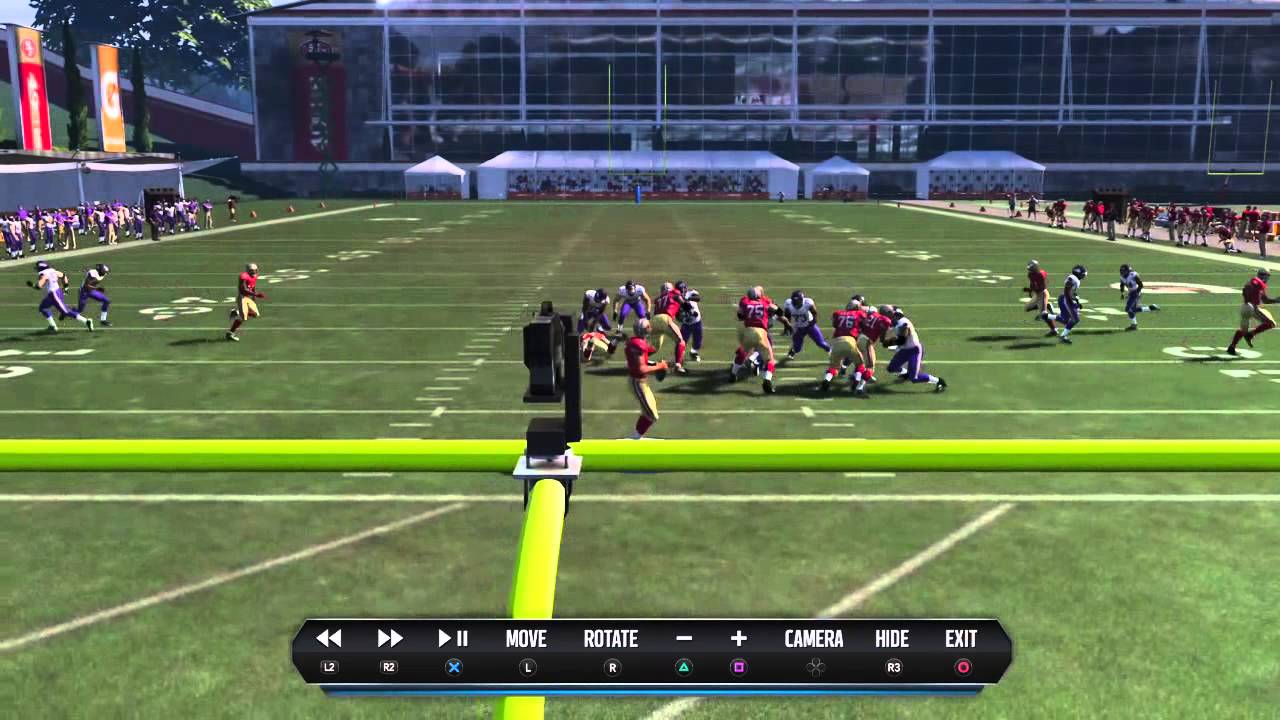 Madden 15 Kaepernick beasting in practice