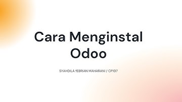 Instalasi Odoo 16 Pada Windows 10 [SIB X CTECH ERP INDONESIA]