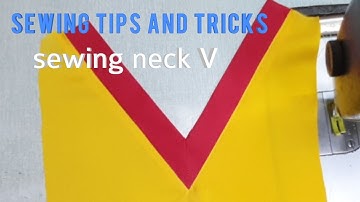 May cổ chữ V siêu nhanh trong 3 phút |Mẹo và thủ thuật may vá cho người mới bắt đầu |